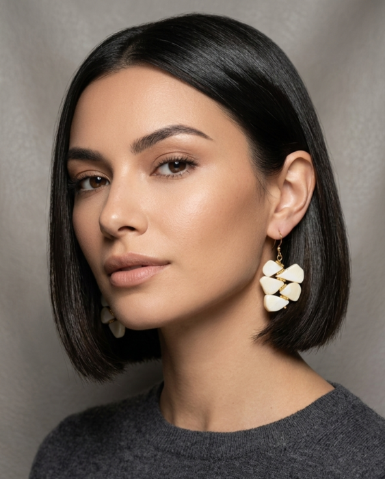 white coral earrings White Coral Earrings